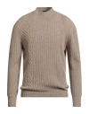 Drumohr Man Sweater Sand Size 44 Lambswool In Neutral