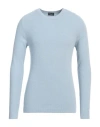 Drumohr Man Sweater Sky Blue Size 44 Cotton, Polyamide