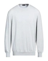 Drumohr Man Sweater Sky Blue Size 46 Cotton