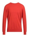 Drumohr Man Sweater Tomato Red Size 44 Cashmere In Tomato Red