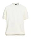 Drumohr Man Sweater White Size 46 Cotton