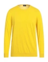 Drumohr Man Sweater Yellow Size 44 Cotton