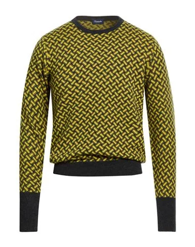 Drumohr Man Sweater Yellow Size 44 Cashmere