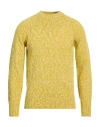 Drumohr Man Sweater Yellow Size 48 Lambswool