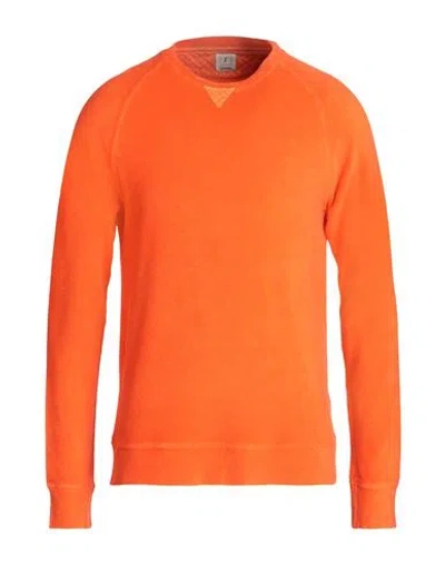 Drumohr Man Sweatshirt Orange Size M Cotton, Polyamide