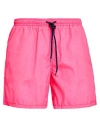 Drumohr Man Swim Trunks Fuchsia Size Xl Polyester In Pink