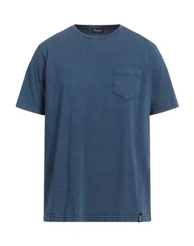 Drumohr Man T-shirt Blue Size S Cotton