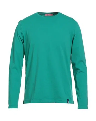 Drumohr Man T-shirt Emerald Green Size Xl Cotton
