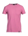 Drumohr Man T-shirt Fuchsia Size S Cotton In Pink