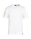 Drumohr Man T-shirt Ivory Size 3xl Cotton In White