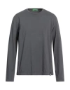 Drumohr Man T-shirt Lead Size Xxl Cotton In Grey