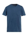 Drumohr Man T-shirt Navy Blue Size M Cotton