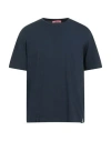 Drumohr Man T-shirt Navy Size Xxl Cotton In Blue