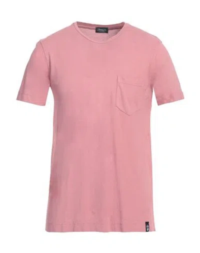 DRUMOHR DRUMOHR MAN T-SHIRT ANTIQUE ROSE SIZE S COTTON
