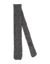 Drumohr Man Ties & Bow Ties Black Size - Wool In Gray