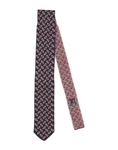 Drumohr Man Ties & Bow Ties Navy Size - Silk, Virgin Wool In Multi