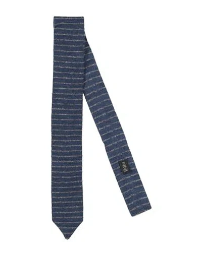 Drumohr Man Ties & Bow Ties Navy Size - Wool In Brown