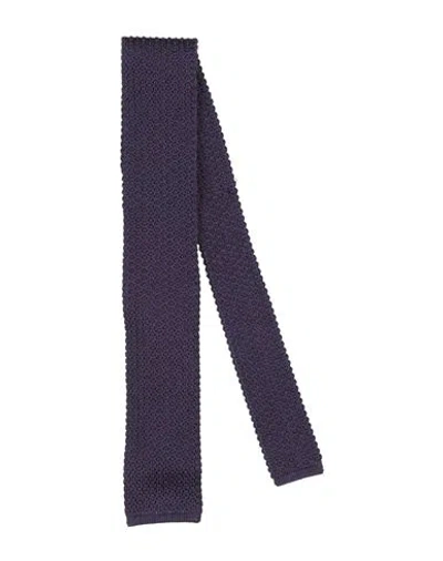 Drumohr Man Ties & Bow Ties Purple Size - Silk