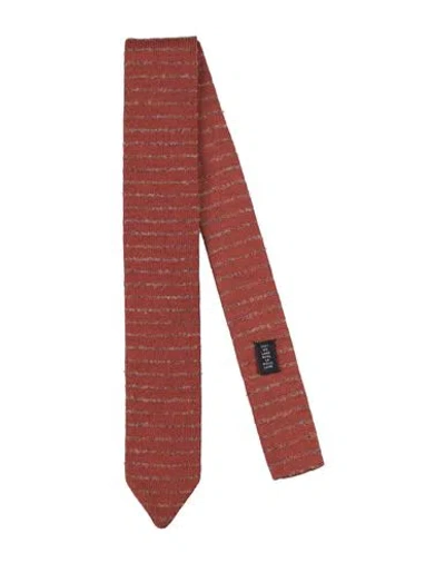Drumohr Man Ties & Bow Ties Tan Size - Wool In Brown