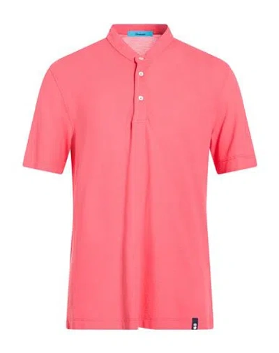 Drumohr Man T-shirt Coral Size 3xl Cotton In Pink