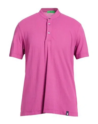 Drumohr Man T-shirt Mauve Size 3xl Cotton In Pink