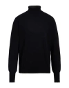Drumohr Man Turtleneck Black Size 44 Recycled Cashmere, Recycled Wool