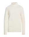 Drumohr Man Turtleneck Cream Size 46 Cashmere In Multi