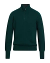 Drumohr Man Turtleneck Dark Green Size 48 Lambswool