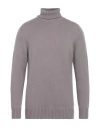 Drumohr Man Turtleneck Dove Grey Size 46 Merino Wool