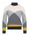 Drumohr Man Turtleneck Grey Size 44 Lambswool In Gray