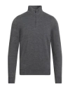 Drumohr Man Turtleneck Grey Size 46 Merino Wool In Gray