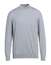 Drumohr Man Turtleneck Grey Size 46 Wool, Silk, Cashmere