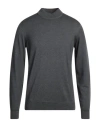 Drumohr Man Turtleneck Lead Size 48 Merino Wool In Grey