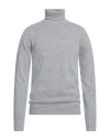 Drumohr Man Turtleneck Light Grey Size 42 Lambswool In Gray