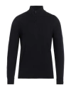Drumohr Man Turtleneck Midnight Blue Size 44 Merino Wool