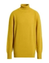 Drumohr Man Turtleneck Mustard Size 48 Lambswool In Yellow
