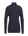 Drumohr Man Turtleneck Navy Blue Size 46 Merino Wool
