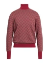 Drumohr Man Turtleneck Red Size 40 Cashmere