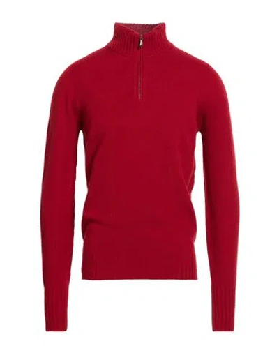 DRUMOHR DRUMOHR MAN TURTLENECK RED SIZE 44 LAMBSWOOL