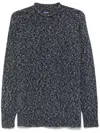 Drumohr Marl-knit Sweater In Blue
