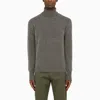Drumohr Grey Wool Turtleneck In Tan