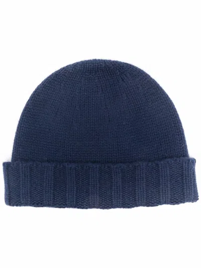 Drumohr Men's Knit Beanie In Navy