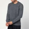Drumohr Crew-neck Cashmere Sweater In Gray