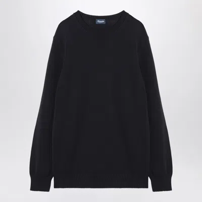 Drumohr Men's Navy Blue Cotton Sweater