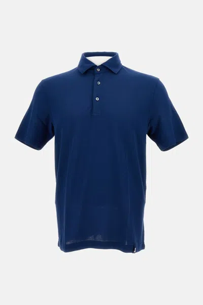 Drumohr Men's Polo In Blue