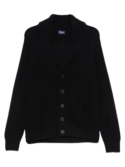 Drumohr Men's Shawl Collar Button-front Cardigan In Multicolour