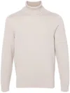 Drumohr Wool Turtleneck Sweater Long Sleeves In Neutrals