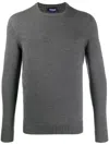 Drumohr Extrafine Merino Wool Sweater In Gray In Grey