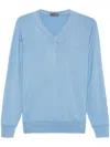 Drumohr Merino-wool Top In Blue