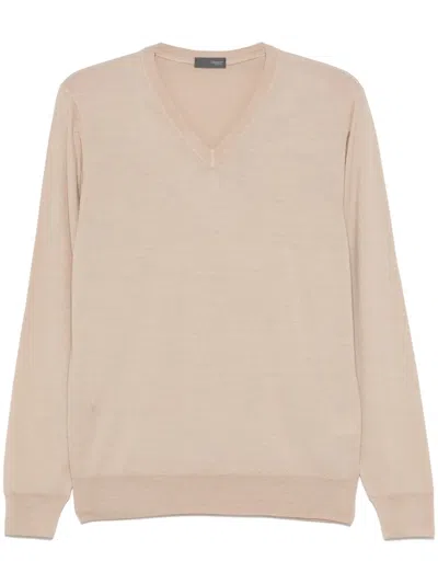 Drumohr Merino-wool Top In Neutrals